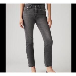 Levi’s Wedgie Straight Jeans Women’s Size 29 Gray High Rise Slim Straight Leg